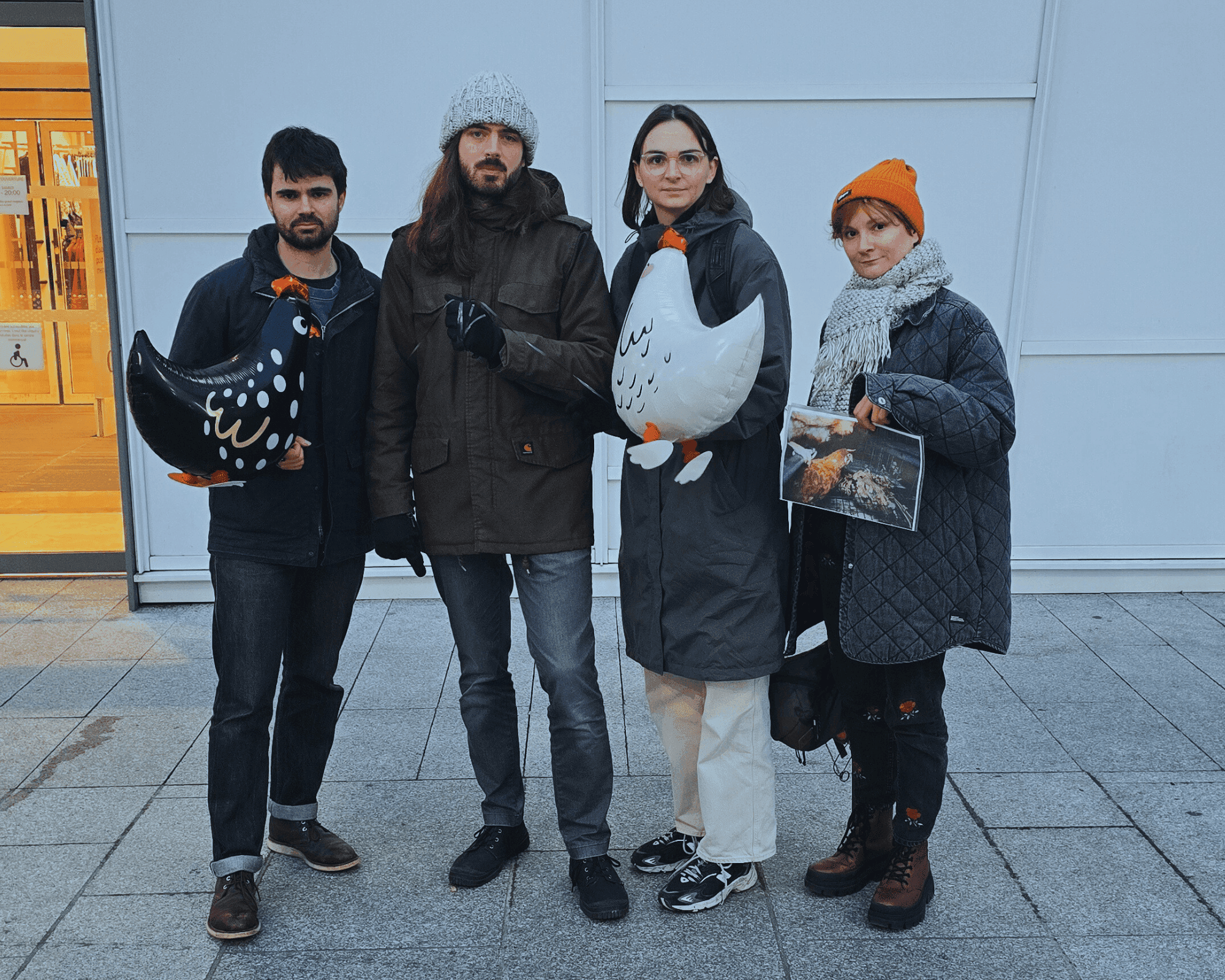 Keyvan, Cyril, Marine et Morgane d'Anima en mission tournage à Strasbourg